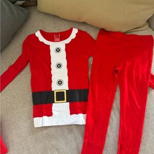 Santa Kids Pajamas - Red